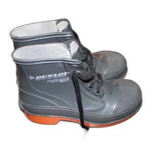 Dunlop Gray Steel Toe Work Boots - Size 6 Industrial Safety Boots Made in USA